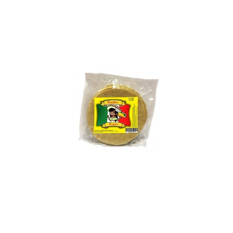 Tortilla maíz blanca 12cm 20U Lupita